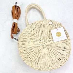 MMS Design Studio Tan Woven Shoulder Bag